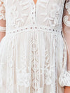 robe blanche bohème chic femme