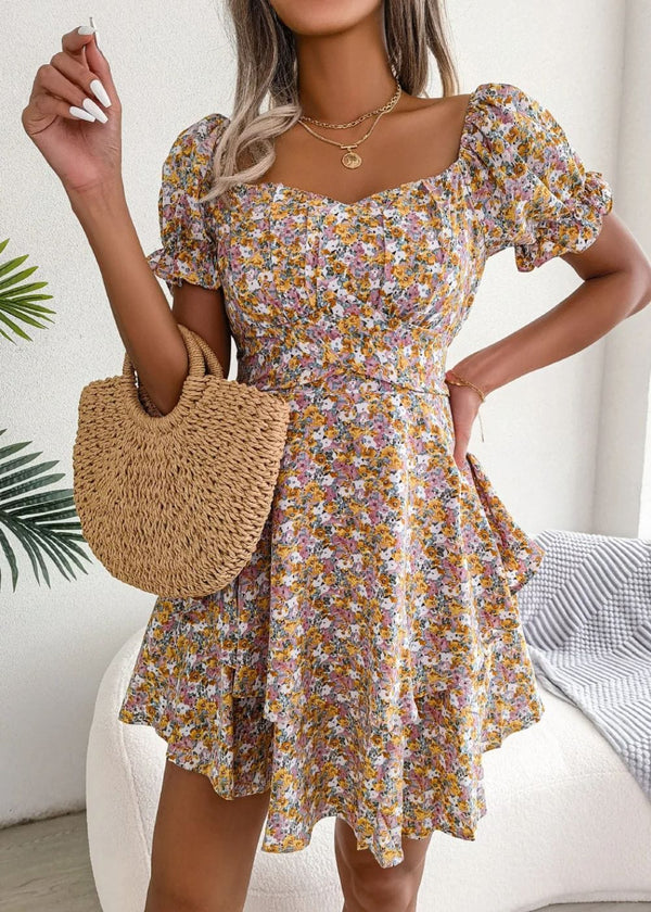 Robe Bohème pour Mariage Beige / S