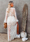 Robe Champêtre Blanche en Dentelle