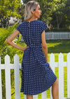 Robe Champêtre Jaune Bleu Marine / S