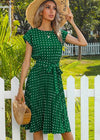 Robe Champêtre Jaune Vert / S