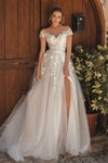 Robe de marié bohème chic tulle Ivoire / Sur mesure