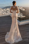 Robe de mariée bohème beige