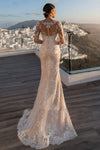 Robe de mariée bohème beige