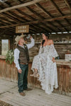 Robe de mariée fluide Bohème chic
