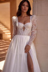 Robe de mariée bohème chic manches longues