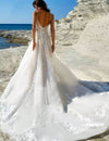 robe de mariée boheme dos nu Blanc / Sur Mesure