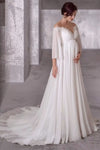 Robe de mariée bohème femme enceinte Blanc / Sur mesure