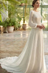 Robe de mariée bohème haute couture Blanc / Sur mesure