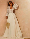 robe de mariée bohème ivoire Ivoire / Sur Mesure