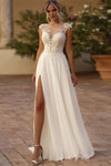 Robe de mariée bohème sans traine Blanc / 2