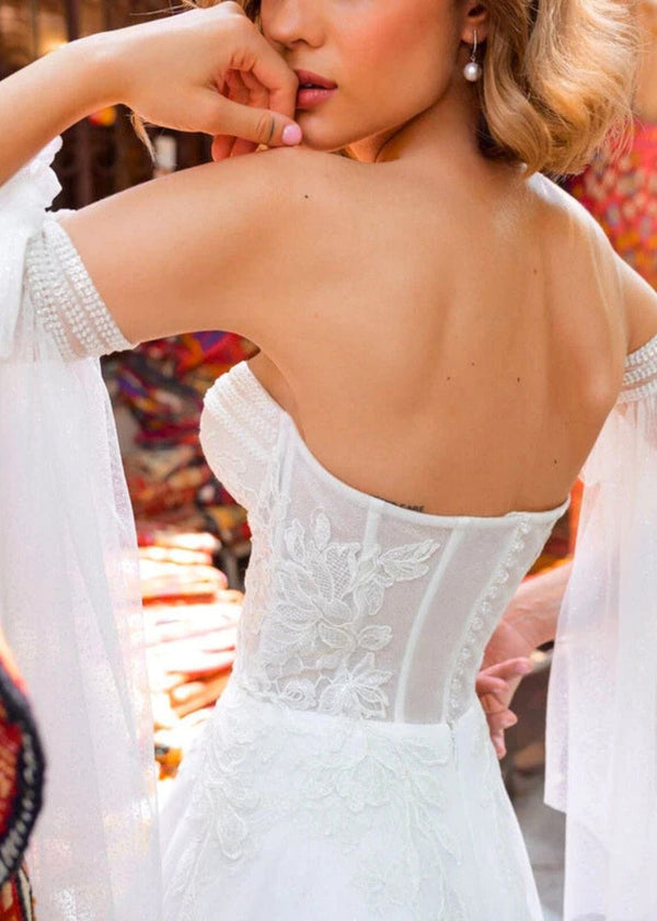 Robe de Mariée Champêtre Fleurie