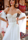 Robe de Mariée Champêtre Fleurie Blanc / 2