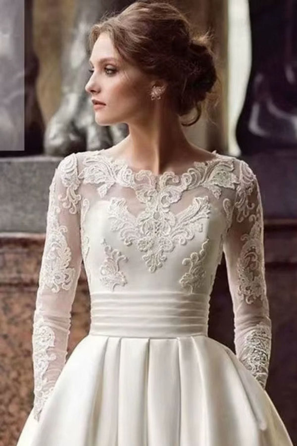 Robe de mariée civile bohème Blanc / Sur mesure