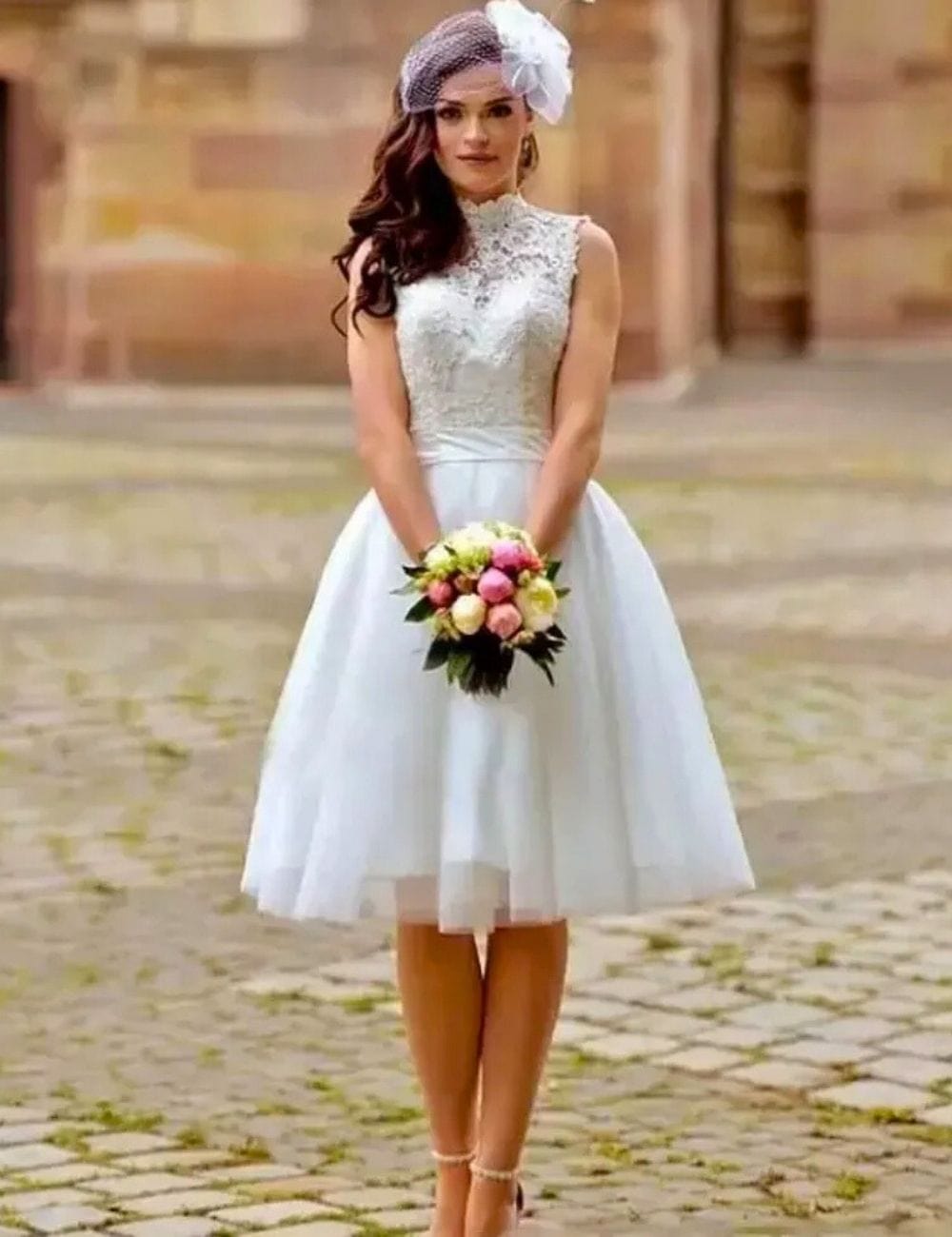 De Mariée Courte Robe Courte Blanche Boheme Courte Boheme