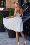 Robe de mariée courte bohème simple