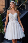 Robe de mariée courte bohème simple