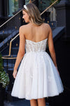 Robe de mariée courte bohème simple