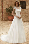 Robe de mariée dos dentelle bohème Ivoire / Sur mesure