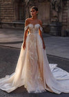 Robe de Mariée Romantique Champetre Blanc / Sur Mesure