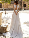 robe de mariée simple boheme Blanc / Sur Mesure