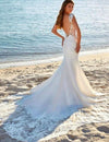 robe de mariée sirène boheme Blanc / Sur Mesure