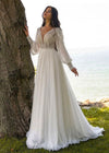 Robe de Mariée Style Champêtre Blanc / Sur mesure