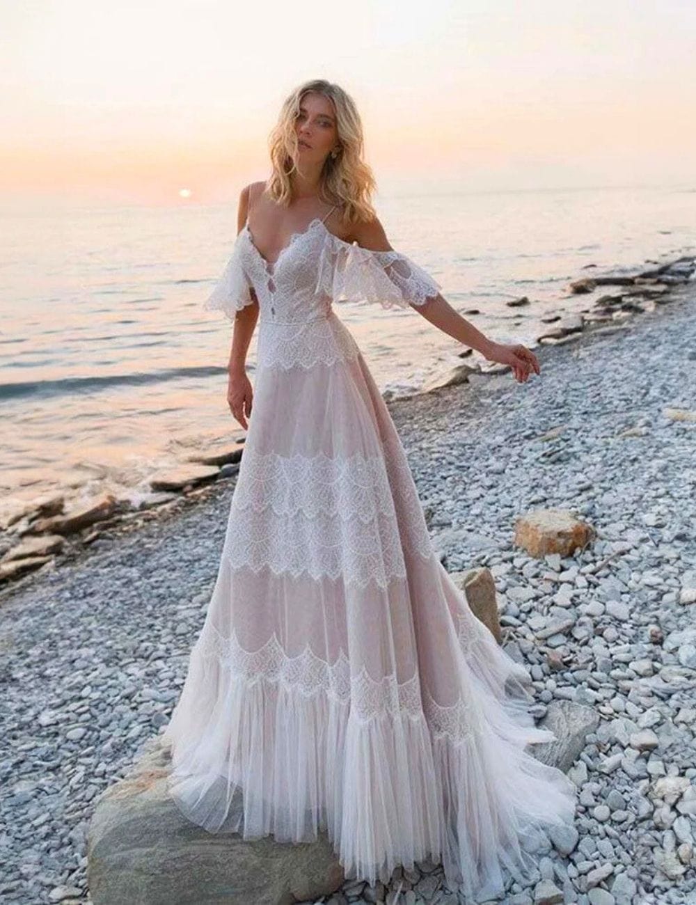 Mariée Empire Robe Mariage Champetre Femme Forte Robe De Mariée