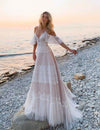 robe de mariée style empire boheme Blanc / Sur Mesure