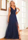 Robe Témoin Mariage Champêtre Bleu Marine / 4