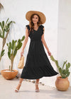 Robe Thème Champêtre Chic Noir / S