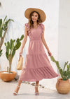 Robe Thème Champêtre Chic Rose / S