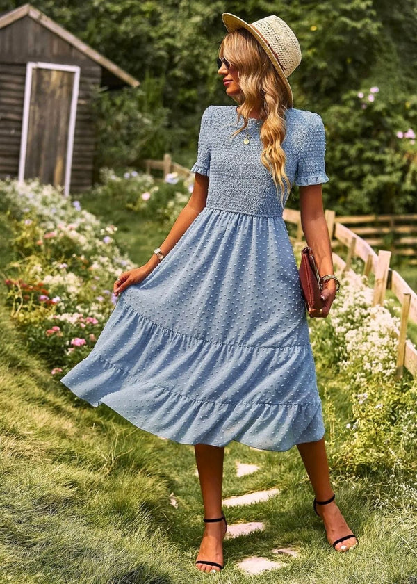 tenue bapteme champetre Blue / S