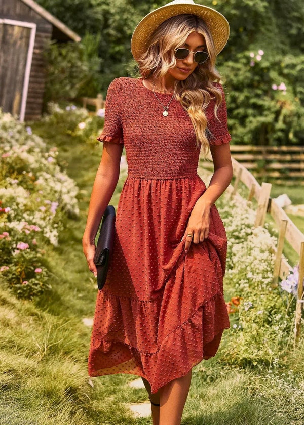 tenue bapteme champetre Orange / S