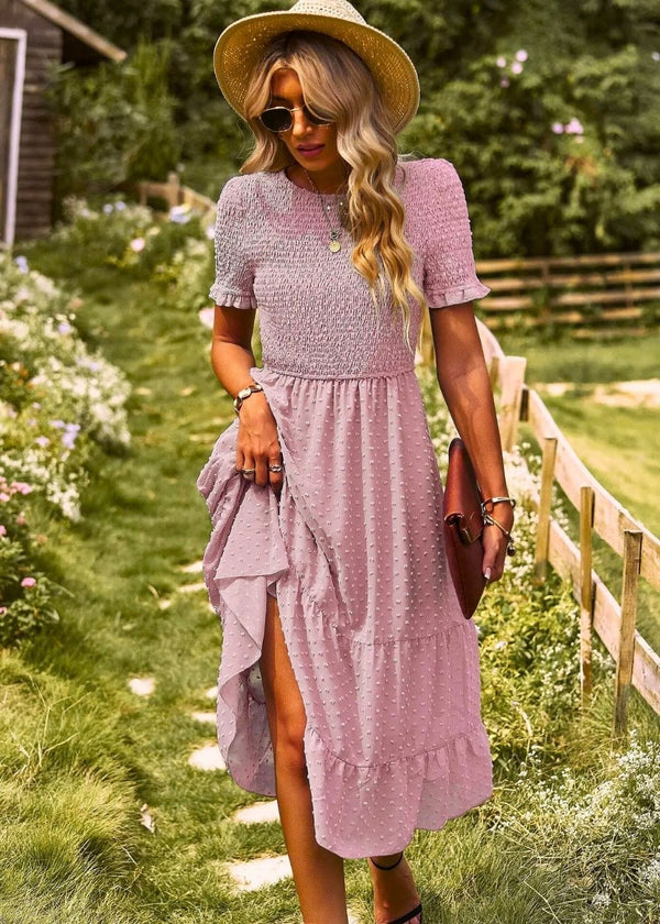 tenue bapteme champetre Pink / L