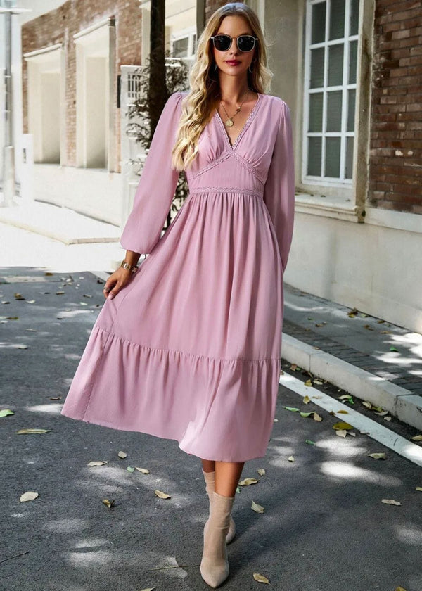 Tenue Champêtre Chic Automne Rose / L