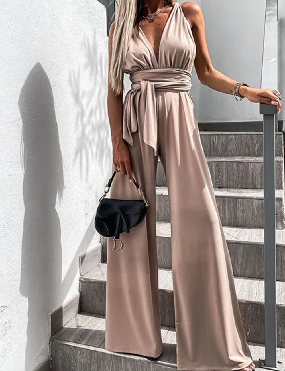 combinaison de soirée pour mariage champetre APRICOT / XXL
