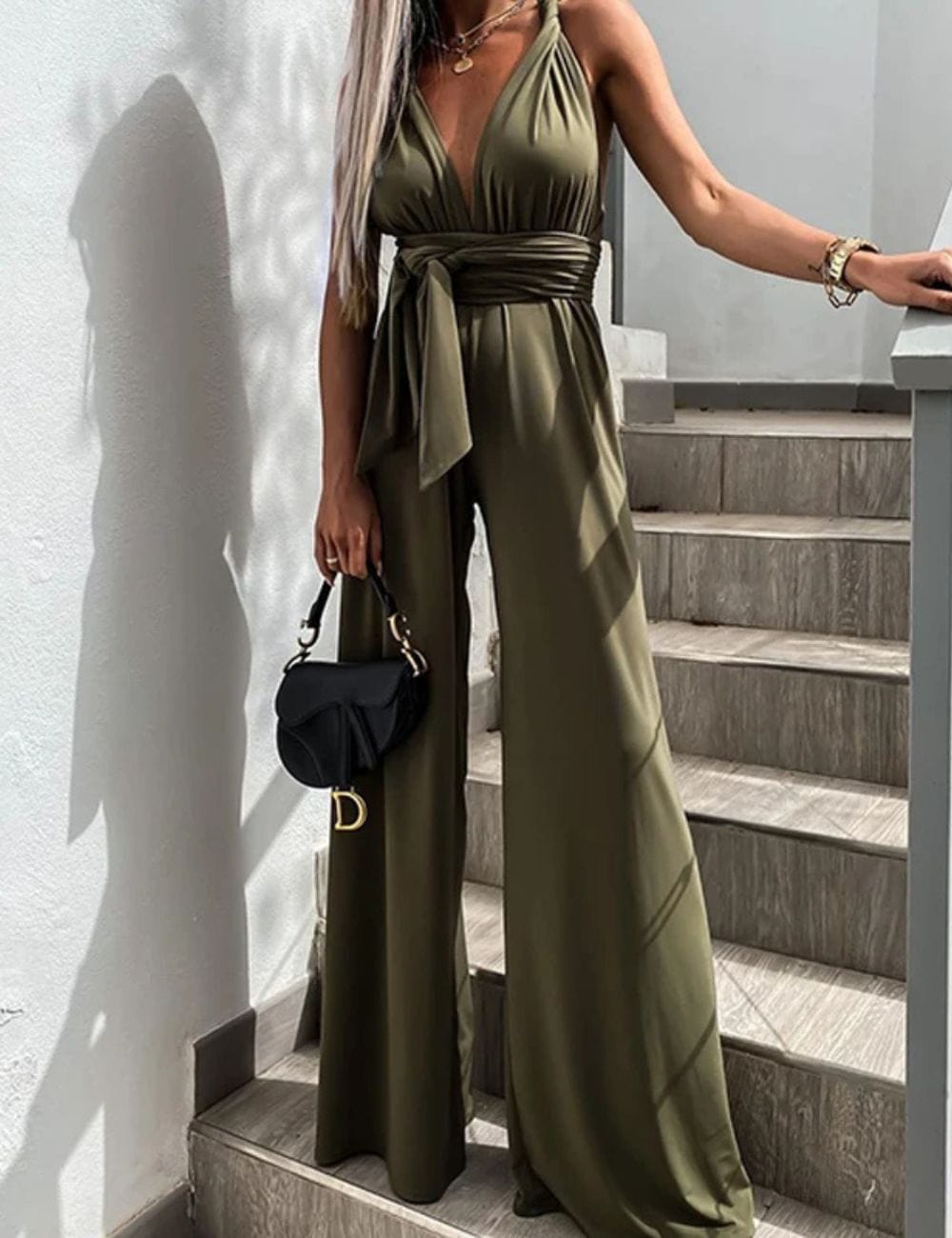 combinaison de soirée pour mariage champetre Green / XXL