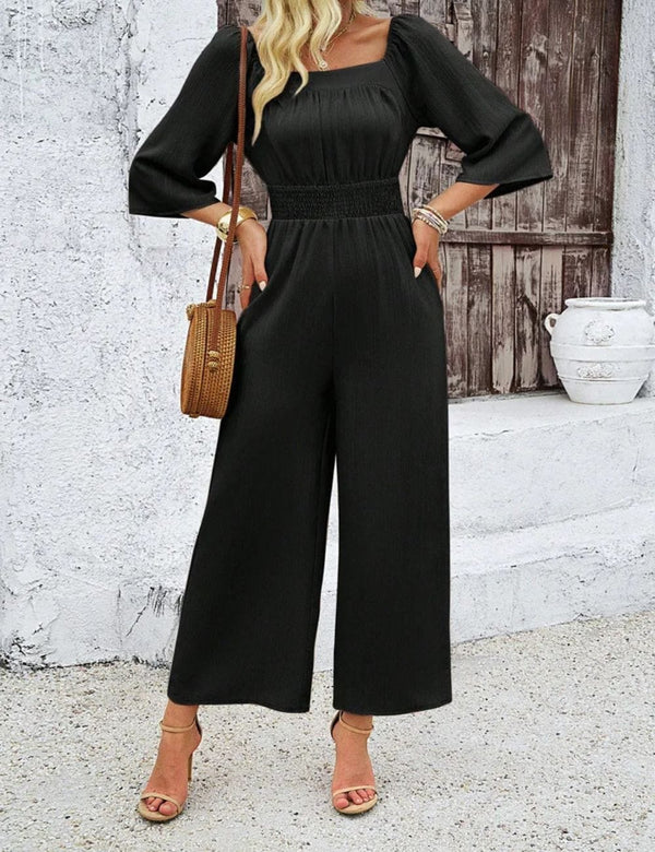 Combinaison Longue Femme Mariage Champêtre Noir / S