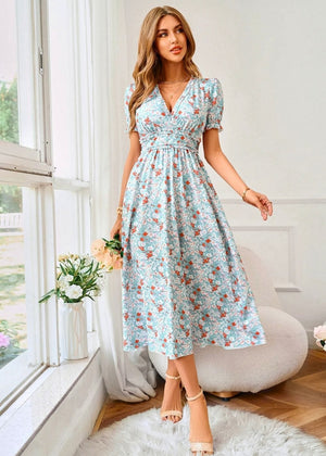 mariage theme champetre tenue femme Blue / S