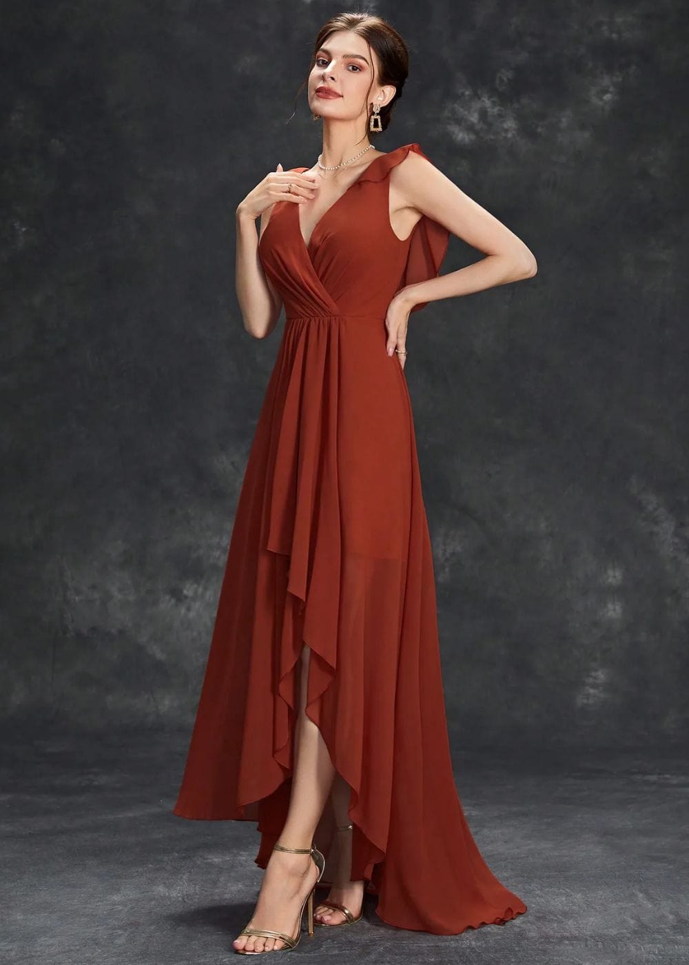 Robe Asymétrique Mariage Champêtre
