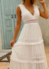 Robe Blanche Champêtre Longue