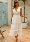 Robe Blanche Champêtre Longue