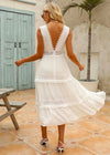 Robe Blanche Champêtre Longue