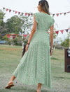 Robe bohème chic verte