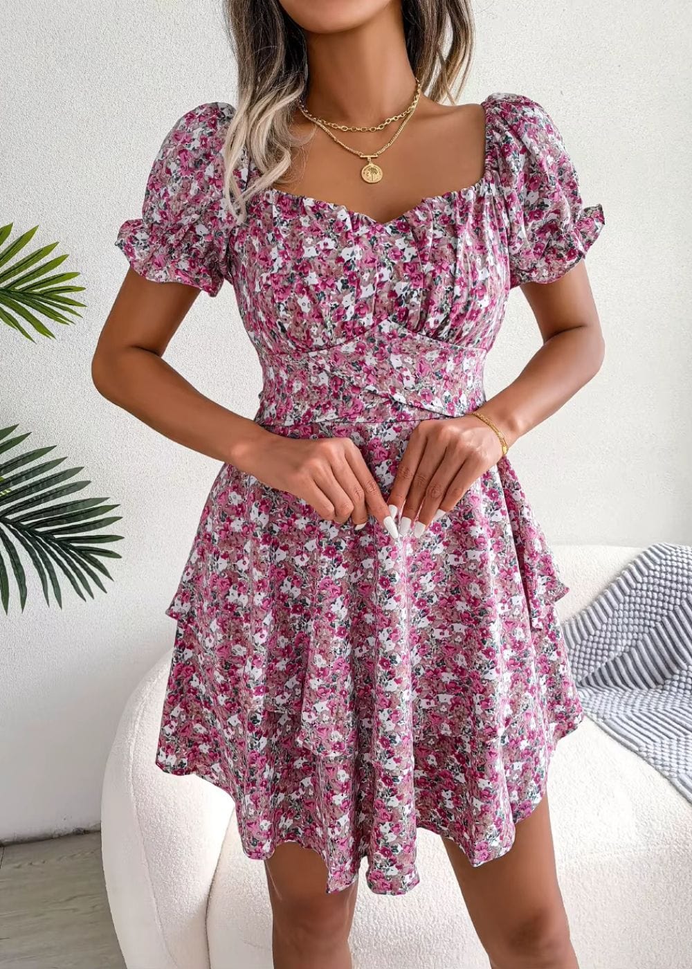 Robe Bohème pour Mariage Violet / S