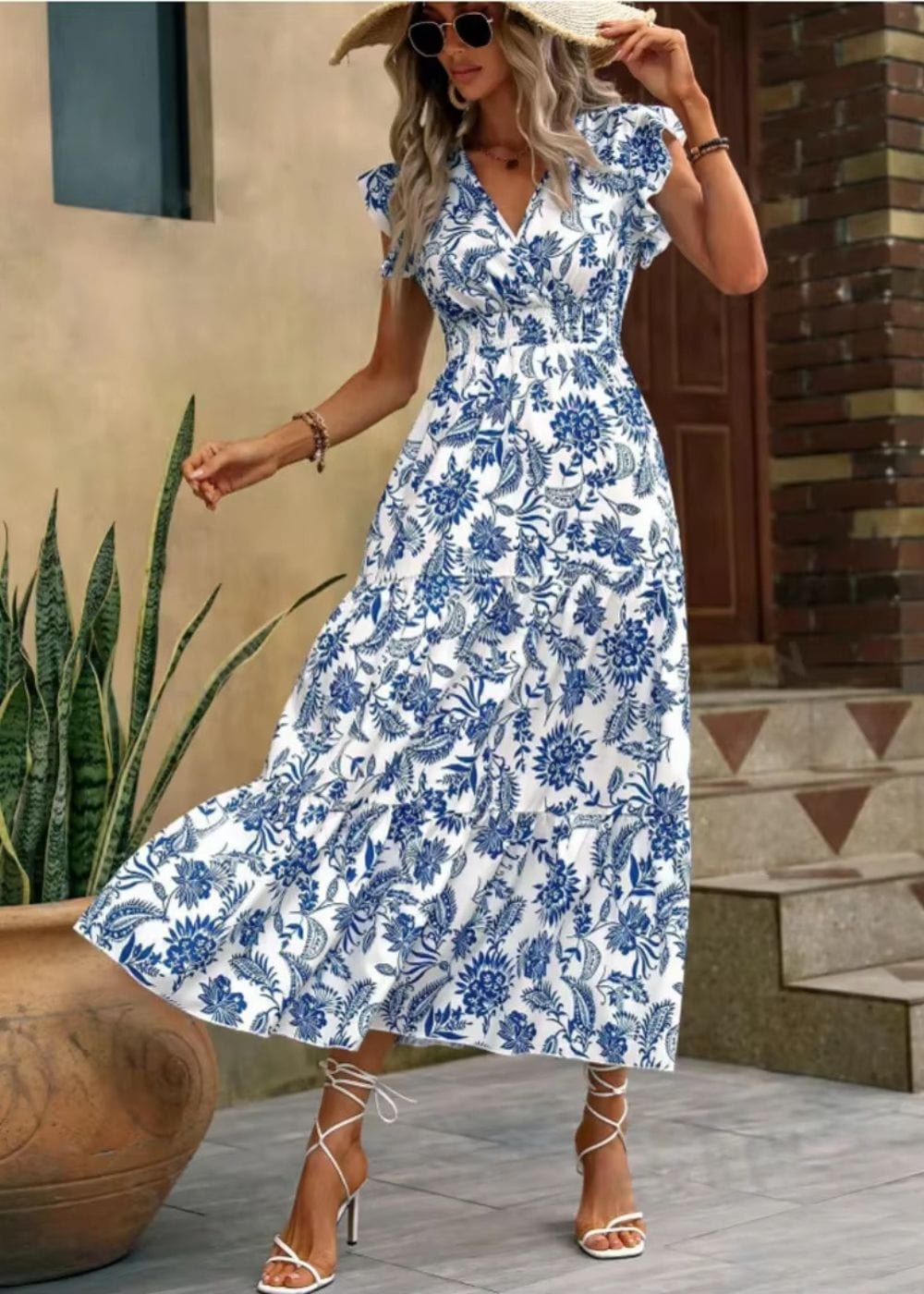 Robe Cérémonie Style Champêtre Bleu / S