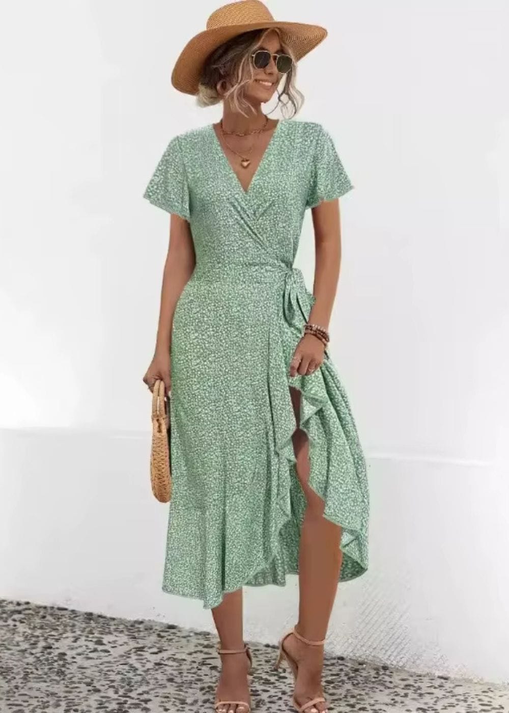 Robe Cérémonie Thème Champêtre Vert / S