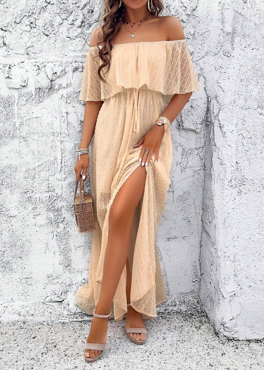Robe Champêtre Beige