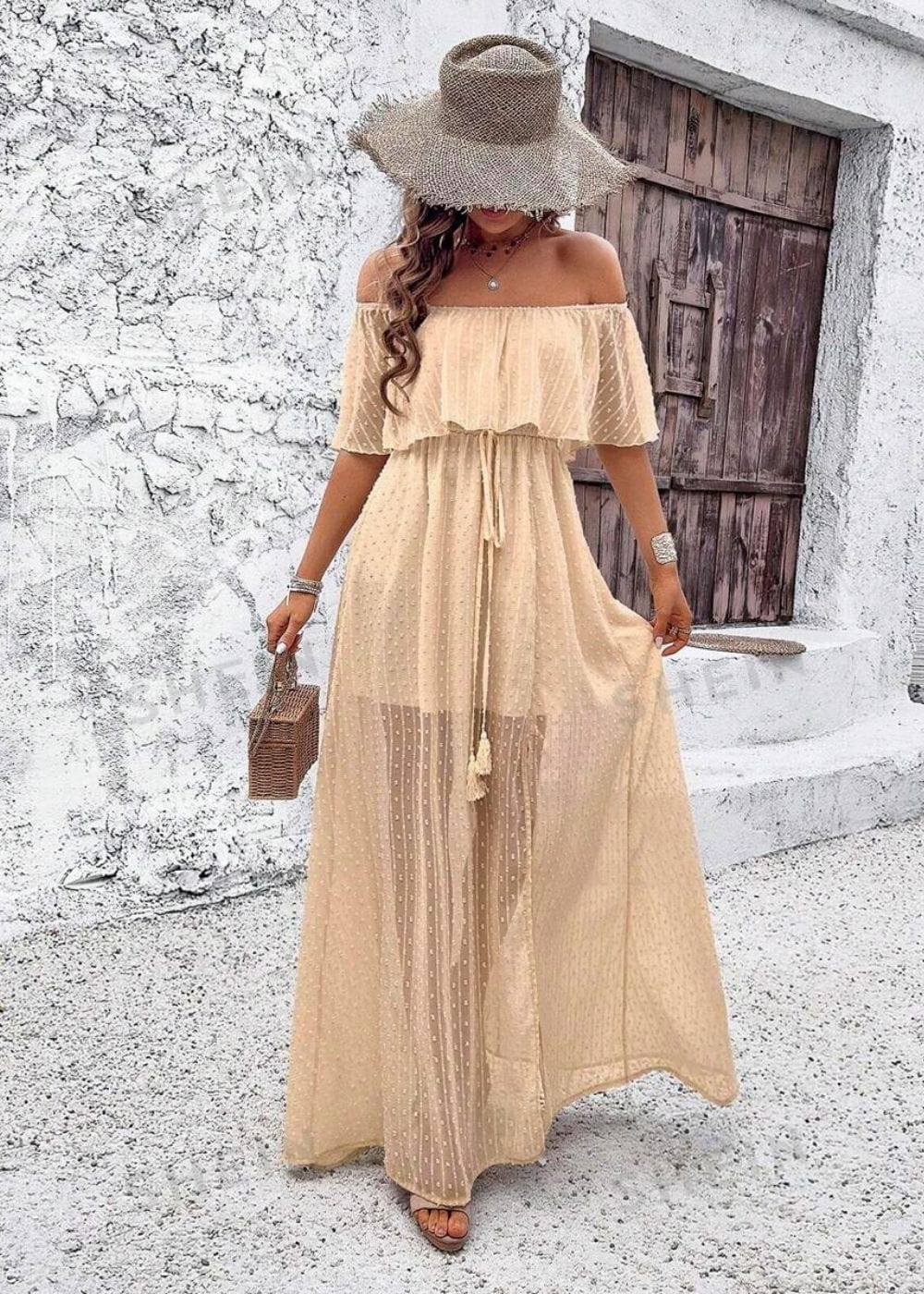 Robe Champêtre Beige